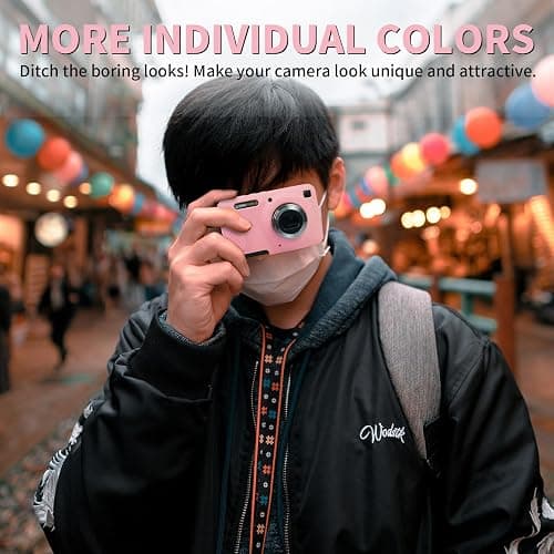 Easy Hood Camera Case for Kodak PIXPRO FZ55, Soft Silicone Cover Anti-Scratch Slim Fit FZ55 DSLR Camera Sleeve Body Skin Travel Protective Case, Pink thumbnail 3