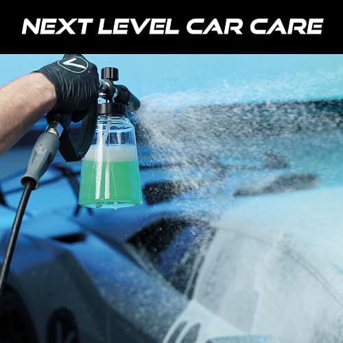 VIKING Professional Foam Cannon for Car, Adjustable Spray Nozzle, 1.1 Liter Soap Canister, 1/4" Quick Connect Plug for Pressure Washer and Car Detailing Kit thumbnail 2