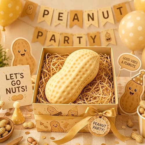 Crunchy Peanut Squishy, Peanut Slow Rising Squishy Toys for Stress Relief | Realistic Peanut Shape Crunchy Squishy, Fidget Toys, Peanut Squishy, Stress Balls, Squeeze Toys, Sensory Toys for Adults thumbnail 7