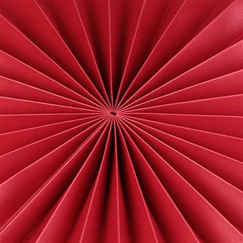 Insun Éventail en Papier Pliants Evantaille Chinois pour Décoration Murale Rouge vin 60 cm thumbnail 4
