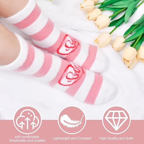 FilmHOO Valentines Day Gifts for Her Wife Fuzzy Socks for Women Cozy Fluffy Warm Socks Birthday Galentines Day Gifts thumbnail 3