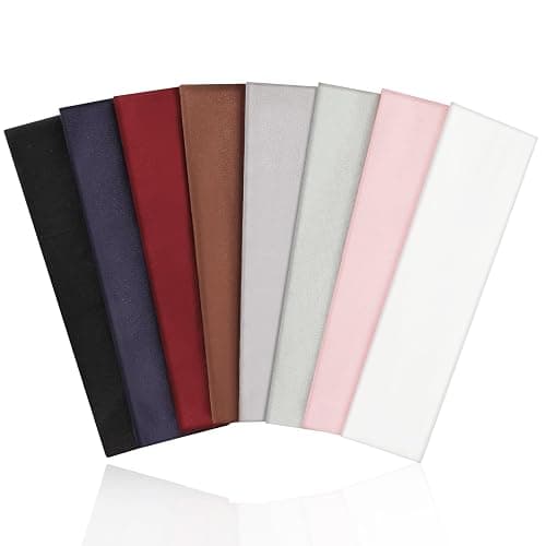 Fishinsea 8 Pack Sport Headbands for Women, Elastic Soft Fabric Non-Slip Hair Bands Hair Warp for Daily Workout Yoga Running Sports - Image 1