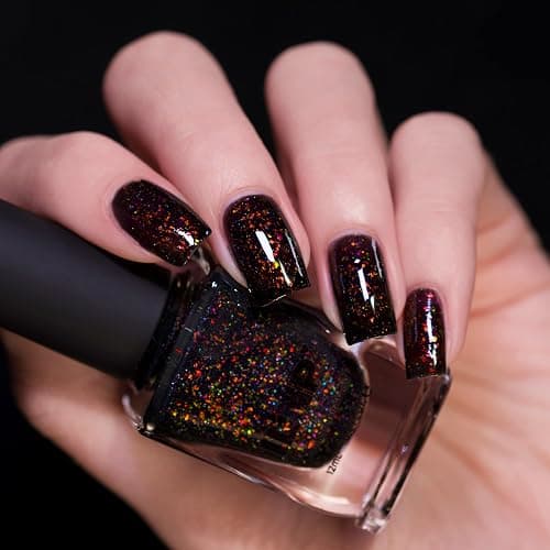 ILNP Hex - Black Jelly Shimmer Nail Polish thumbnail 3
