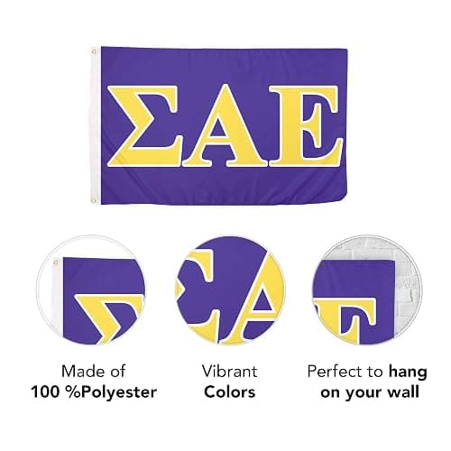 Desert Cactus Sigma Alpha Epsilon Flag Greek Letter Fraternity Banner 3x5 feet Flags Sign Decor SAE (Letter) thumbnail 3
