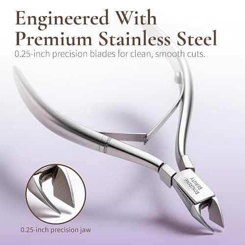 Professional Cuticle Cutter Trimmer Manicure Tools with Double Spring– Perfect Nail Care Tool for Manicure & Pedicure Beauty at Home/Spa/Saloon thumbnail 6