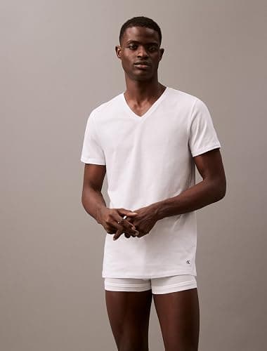 Calvin Klein Men's Cotton Classics 3-Pack Undershirts thumbnail 2