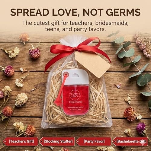 PeppyHands 8 Pcs Hydrating Hand Sanitizer Spray, 8 Scents, 10.8 FL. OZ. Portable Sanitizer Spray for Travel Size, 500-Sprays Each Multi-Flavor, Refillable Plastic Travel. (8Pcs) thumbnail 8