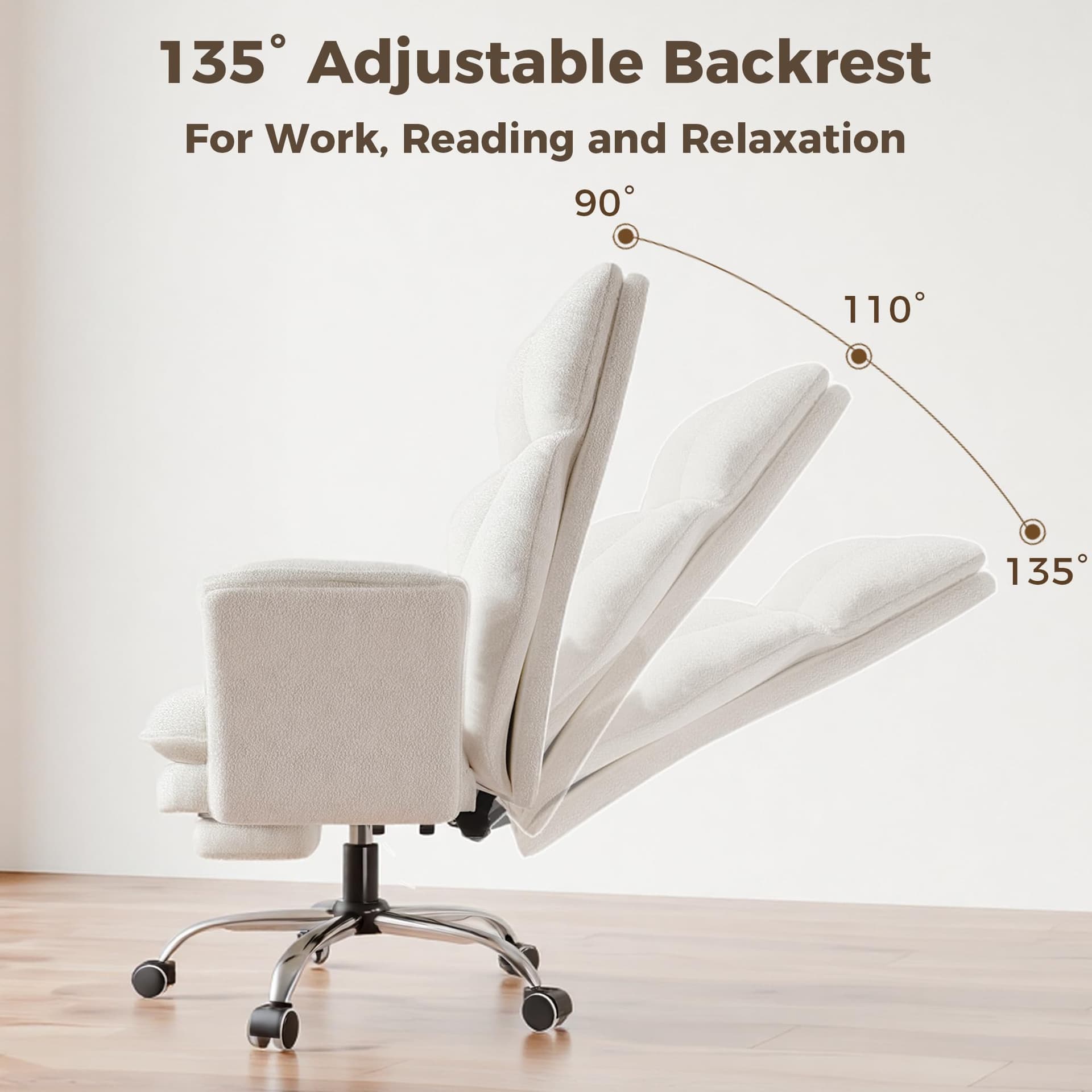 White Office Chair thumbnail 6