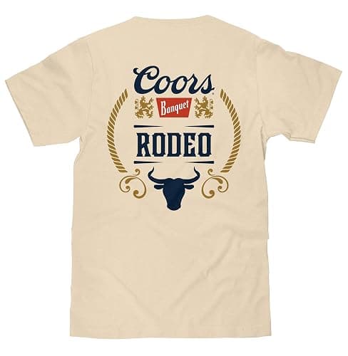 Tee Luv Men's Coors Banquet Beer Shirt - Front and Back Coors Rodeo Bull T-Shirt thumbnail 4