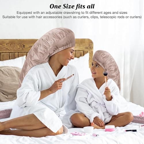 Bonnet Hair Dryer Attachment - Bonnet Hood Dryer with Headband That Reduces Heat Around Ears and Neck, Use for Hair Styling, Hair Drying, Curling and Deep Conditioning (Extended Version, Pink) thumbnail 6