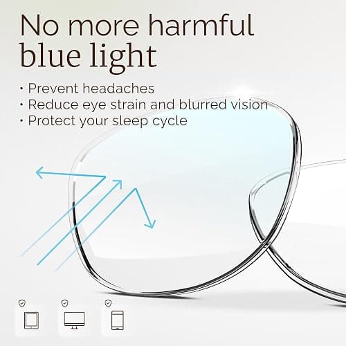 IBOANN Blue Light Glasses for Woman/Men, Fashion Blue Light Glasses Men, Fake Glasses for Computer Eye Strain thumbnail 7