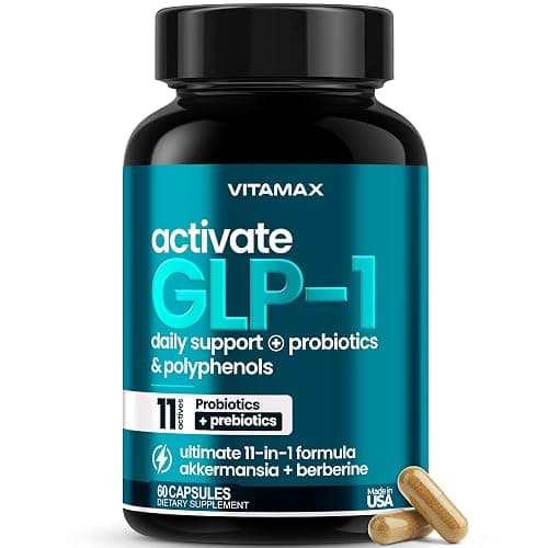 GLP-1 Support Supplement for Weight Management & Appetite Control for Men & Women – With Akkermansia, Berberine, Inulin, EGCG, Probiotics & Polyphenols for Gut Health, Digestion, Hunger & Cravings - Image 1