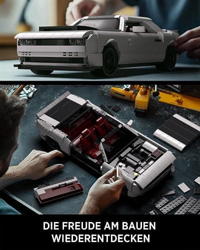 Nifeliz Demon Muscle CAR Model Set, Iconic Building Toy Model for Adults, Ideal Display Set for Gift-Giving to Muscle Car Fans (1225 PCS, NF10284) thumbnail 3