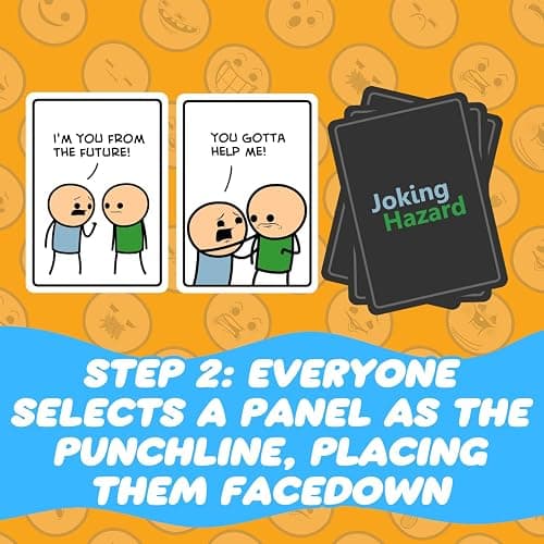 Joking Hazard by Cyanide & Happiness - 360+ Funny & Inappropriate Comic Cards, Hilarious Party Games | Includes Add-Your-Own-Words Cards | Main Card Game thumbnail 6