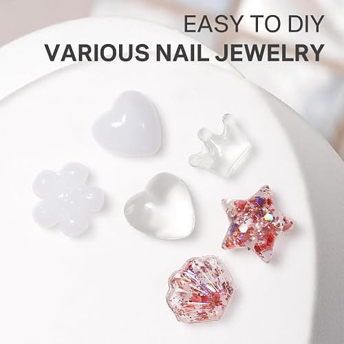 MIZHSE Clear 3D Skulptur Nail Gel, 3D Gel Nail Art für Modellierung, Clear Skulptur Nagel Glue Non Stick Hand, Rhinestone Glue für Nails Art mit Silikon Nagel Pinsel, DIY Maniküre Werkzeug 30g 1PC thumbnail 3