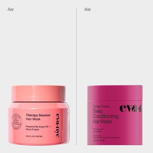 Eva NYC Therapy Session Hair Mask, Deep Conditioning Hair Mask Infused with Argan Oil and Plant Protein, 16.9 fl oz thumbnail 2