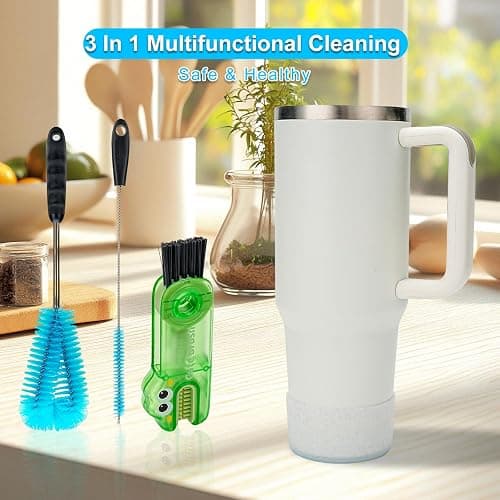 Aooiiysd 4 Pack Bottle Cleaner Set, Including Long Water Bottle Clean, Straw Clean and 3 in 1 Multi Functions Clean, Suitable for Stanley Cups, Baby Bottles, Travel Mugs, Decanters, Straws thumbnail 6