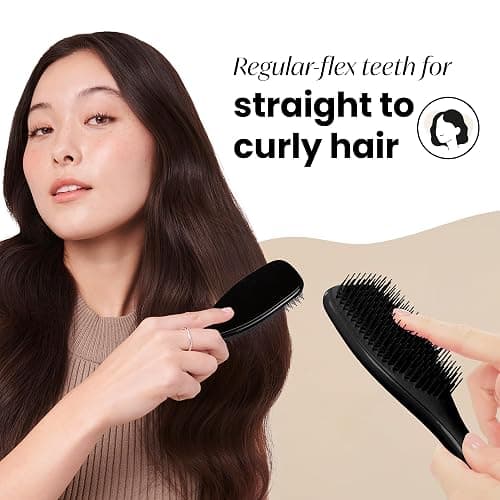 Tangle Teezer Ultimate Detangler Hairbrush - For Wet & Dry Hair - Detangling Brush for All Hair Types - Two-Tiered Teeth Reduce Breakage & Eliminate Knots - Liquorice Black thumbnail 3