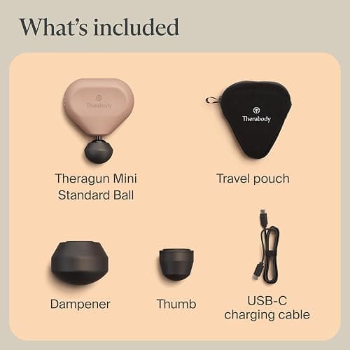 TheraGun Mini (3rd Generation) by Therabody – Ultra-Portable Massage Gun and Travel Essential for Fast, Effective Pain and Tension Relief Anywhere (Desert Rose) thumbnail 9