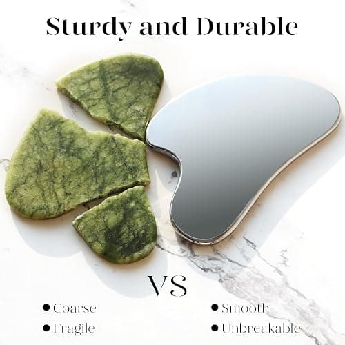 BAIMEI IcyMe Stainless Steel Guasha Tool for Face Sculpting Tool | Relax Muscles & Relieve Tension,Gua Sha with Smooth Cool Texture & Ergonomic Design , Skin Care Gifts for Women thumbnail 4