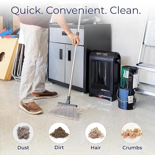 EyeVac Pro Touchless Vacuum Automatic Dustpan - Ultra Fast & Powerful - Great for Sweeping Salon Pet Hair Food Dirt Kitchen, Corded Canister Vacuum, Bagless, Automatic Sensors, 1400 Watt (Black) thumbnail 4