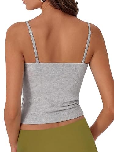 SUUKSESS Women Cotton Double Layer Unpadded Cami Summer Basic Going Out Tops thumbnail 4