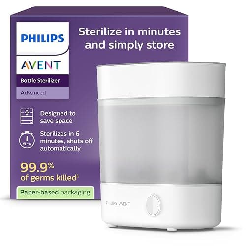Philips Avent - Stérilisateur électrique à vapeur Premium, stérilisation en 10 minutes des biberons (modèle SCF291/00) - Image 1