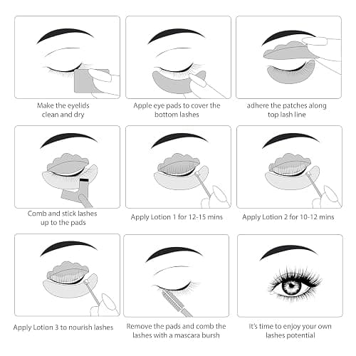 Luxe Cosmetics - Lash Lift Kit - Complete Set for Eyelash Lifting - New Pro Version - Easy to Apply and Long Lasting Finish - Professional Results up to 8 Weeks thumbnail 7