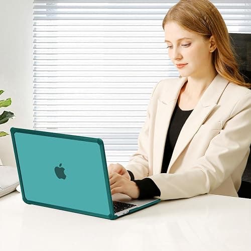 MOSISO Compatible with MacBook Pro 13 inch Case M2 2025-2016 A2338 M1 A2251 A2289 A2159 A1989 A1708 A1706, Anti-Cracking Heavy Duty Plastic TPU Bumper Hard Case&Keyboard Skin&Screen Film, Teal Green thumbnail 6