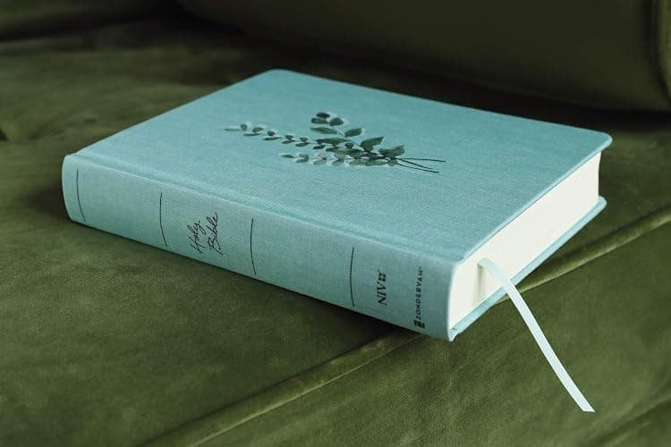 NIV, Journal the Word Bible (Perfect for Note-Taking), Double-Column, Cloth over Board, Teal, Red Letter, Comfort Print: Reflect, Take Notes, or Create Art Next to Your Favorite Verses thumbnail 2