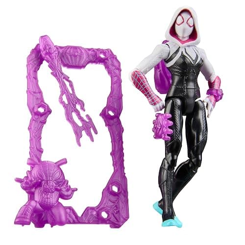 SPIDER-MAN Marvel ActionVerse Ghost-Spider Action Figure & Accessories, 4.5-Inch (11.4 CM) Super Hero Toys & Figures for Kids, Ages 4+ thumbnail 4