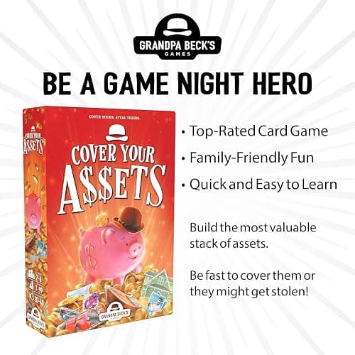 Grandpa Beck's Games Cover Your Assets Card Game | from The Creators of Skull King | Easy to Learn and Outrageously Fun for Kids, Teens, & Adults | 2-6 Players Ages 7+ thumbnail 4
