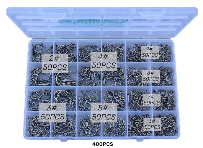 Fishing Hooks Freshwater Saltwater Fish Hooks Bulk Fishing Hooks Set Worm Catfish Hooks Fish Gear Equipment Supplies thumbnail 2