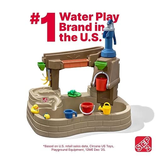 Step 2 Pump & Splash Discovery Pond Water Table, Kids Water Sensory Activity Pool, Summer Outdoor Toys, 10 Piece Toy Accessories, For Toddlers 2+ Years Old thumbnail 5