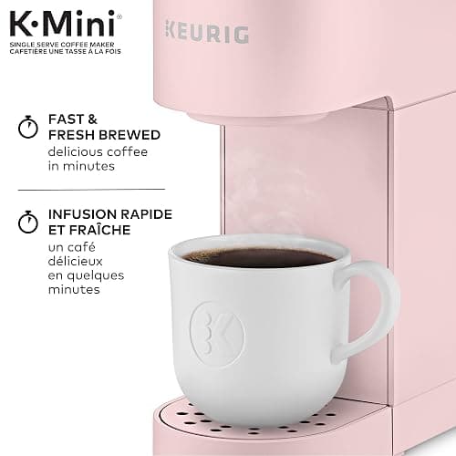Keurig K-Mini Single Serve K-Cup Pod Coffee Maker, Featuring An Ultra-sleek Design, Dusty Rose thumbnail 4