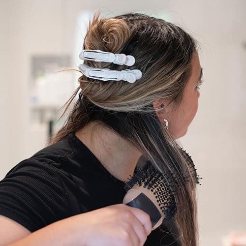 FRAMAR Glitter Hair Clip Set, Alligator Clips For Hair Styling – 4 Pack | Hair Styling Clips Sectioning, Glitter Hair Clips For Women Styling, Salon Hair Clips, Firm Hold Without Slipping thumbnail 5