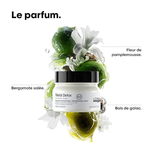 L’Oréal Professionnel, Metal Detox, Routine Anti-Casse pour Cheveux Abîmés & Cassants, Colorés ou Naturels, Détoxifie, Renforce & Protège la Fibre, Brillance & Couleur Longue Durée, Série Expert thumbnail 4