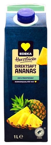 Herzstücke Ananas Direktsaft, 8er Pack (8 x 1 l) - Image 1