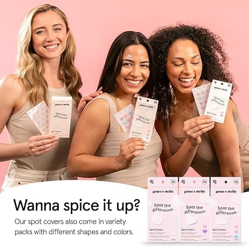 grace & stella Award Winning Pore Strip Pimple Patches for Face - Hydrocolloid Acne Patches for Shrinking Zits, Whiteheads - Spot Stickers - Dermatologist-Tested, Vegan (Invisible, 72 Count) thumbnail 10