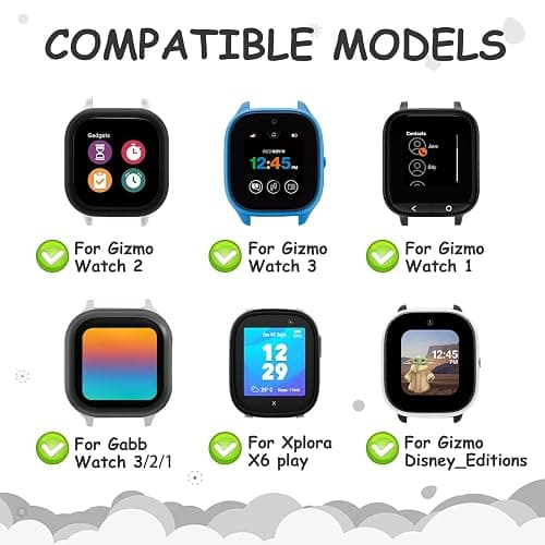 Meliya [4 Pack] Bands for Gabb Watch 3 2 1 / Gizmo Watch 3 2 1 / SyncUP Watch Bands for Kids, 20mm Soft Silicone Breathable Sport Replacement Strap for Gizmo Watch 3 2 1 for Boys and Girls thumbnail 2