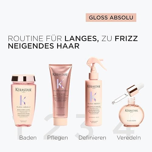 Kérastase Gloss Absolu Anti-Frizz Glaze Milk, All-in-1-Pflegespray für langes, zu Frizz neigendes Haar, Mit Hyaluronsäure, Glykolsäure und Wildrosenöl, Hitzeschutz bis zu 230 °C thumbnail 8