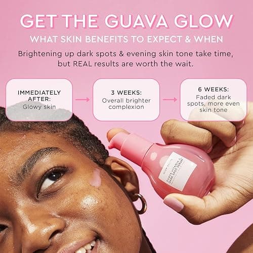Glow Recipe Brighten + Hydrate Treatment Duo - Guava Vitamin Dark Spot C Serum (30ml) & Plum Plump Hyaluronic Serum (30ml) - Hydrate, Help Diminish the Look of Dark Spots & Even Tone thumbnail 9