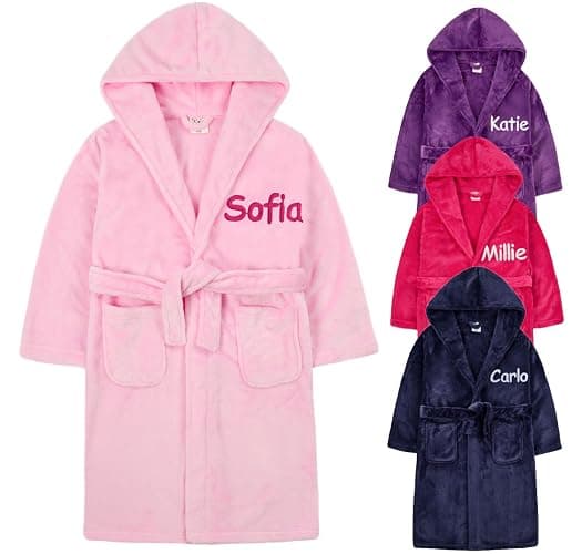 Personalised bathrobe - pink thumbnail 2