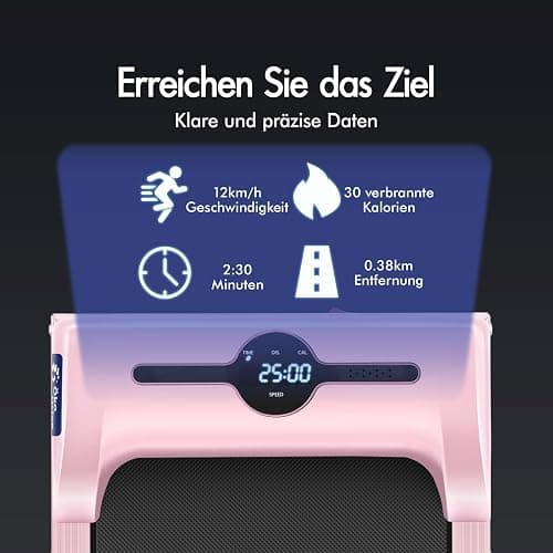 BLACK LORD Walkingpad Laufband, 9/12/16 km/h, Treadmill ohne/mit 9% Steigung, 2,2/3,0/3,2 PS, 120/130/140 kg Gewicht, tragbar, leise, LED-Display, App, Home Office, Joggen, Laufen, Fitness Maschine thumbnail 4