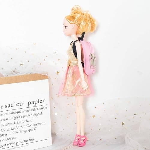 SOTOGO 10 Pieces Doll Zipper Backpack Mini Baby Dolls Backpack Girl Dolls Accessory Bags and American Doll Accessories thumbnail 2