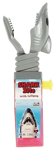 Set of 3 - 2oz Assorted Shark Bite Candy Holder With Lollipop! Perfect for Movie Night, Field Trips, Road Trips and More! thumbnail 2