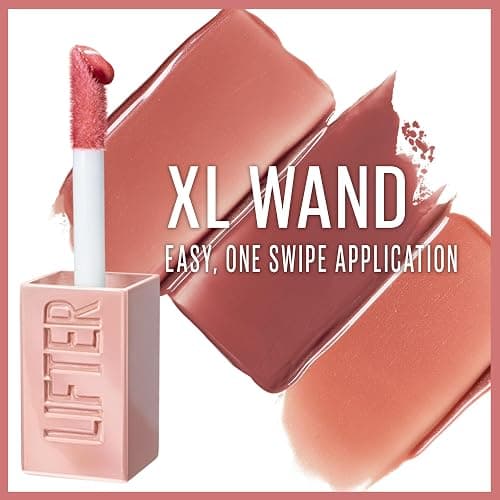 Maybelline Lifter Gloss, Hydrating Lip Gloss with Hyaluronic Acid, High Shine for Plumper Looking Lips, Rust, Warm Neutral, 0.18 Ounce thumbnail 4