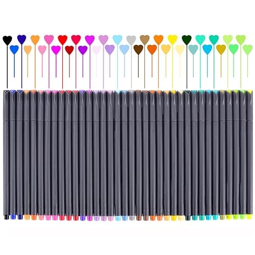 iBayam School Supplies Gifts for Teacher Student Teens Boys Girls Writing Drawing, Back to School Supplies, Colored Pens for Journaling Note Taking, 36 Vibrant Colors, 0.38mm Fine Tip Markers - Image 1