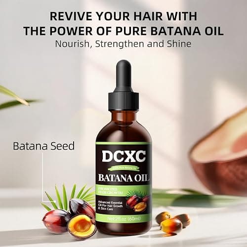 DCXC 100% Pure & Natural Batana Oil for Hair Growth - Strengthens Hair, Reduces Breakage and Hair Loss, Enhances Shine - Nourishment For All Hair Types - 60ml thumbnail 6