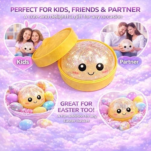 12PCS Dumpling Squishy Glitter, Mini Real Bun Mystery Dumplings Stress Relief Set Pack Box, Cute Dumpling Stress Balls Slow Rising Portable Desk Decor Party Favor Gifts for Adult (Smiling) thumbnail 5